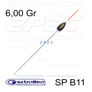 GARBOLINO - FLOTTEUR PECHE A LA BOLOGNAISE SP B11 - 6,00 Gr - 001