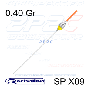 GARBOLINO - FLOTTEUR COMPÉTITION CARPE & SPECIMEN SP X09 - 0,40 Gr - 001