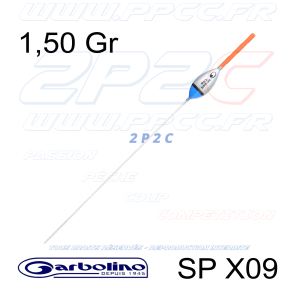 GARBOLINO - FLOTTEUR COMPÉTITION CARPE & SPECIMEN SP X09 - 1,50 Gr - 001