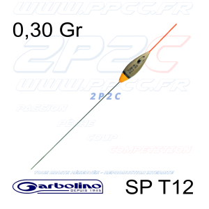 GARBOLINO - FLOTTEUR COMPÉTITION SP T12 - TITANIUM - 0,30 Gr - 001
