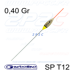 GARBOLINO - FLOTTEUR COMPÉTITION SP T12 - TITANIUM - 0,40 Gr - 001
