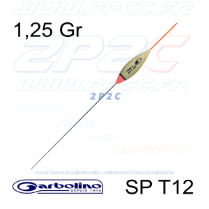 GARBOLINO - FLOTTEUR COMPÉTITION SP T12 - TITANIUM - 1,25 Gr - 001