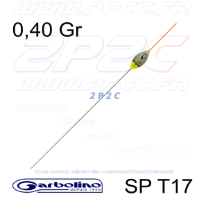 GARBOLINO - FLOTTEUR COMPÉTITION SP T17 - TITANIUM - 0,40 Gr - 001