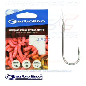 GARBOLINO - HAMEÇONS MONTÉS SPECIAL ASTICOTS CASTER - HAM 16 FIL 12 - 001