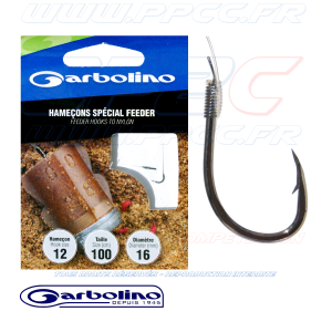 GARBOLINO - HAMEÇONS MONTÉS - SPECIAL FEEDER - Pochette de 10 - N°12