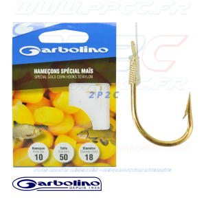 GARBOLINO - HAMEÇONS MONTÉS SPECIAL MAÏS - HAM 10 FIL 18 - 001