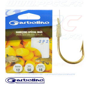 GARBOLINO - HAMEÇONS MONTÉS SPECIAL MAÏS - HAM 12 FIL 16 - 001