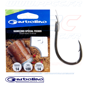 GARBOLINO - HAMEÇONS MONTÉS - SPECIAL FEEDER - Pochette de 10 - N°14