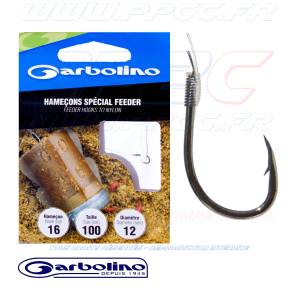 GARBOLINO - HAMEÇONS MONTÉS - SPECIAL FEEDER - Pochette de 10 - N°16