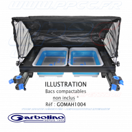GARBOLINO - DESSERTE XXL POUR 2 BACS COMPACTABLES AVEC TENTE - G - 008