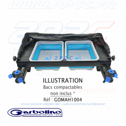 GARBOLINO - DESSERTE XXL POUR 2 BACS COMPACTABLES AVEC TENTE - G - 009