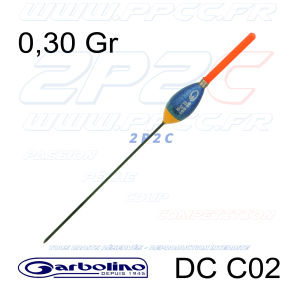 GARBOLINO - FLOTTEUR COMPÉTITION CARPE DC C02 - 0,30 Gr - 001