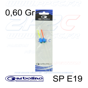 GARBOLINO - PACK 2 FLOTTEURS COMPÉTITION CARPE SP E19 - 0,60 Gr - 001