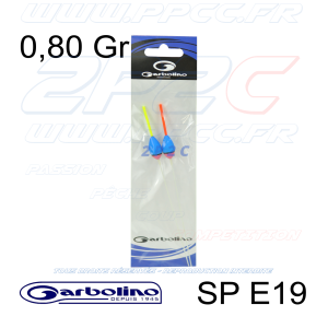 GARBOLINO - PACK 2 FLOTTEURS COMPÉTITION CARPE SP E19 - 0,80 Gr - 001