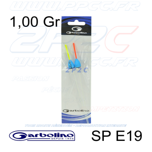 GARBOLINO - PACK 2 FLOTTEURS COMPÉTITION CARPE SP E19 - 1,00 Gr - 001