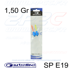 GARBOLINO - PACK 2 FLOTTEURS COMPÉTITION CARPE SP E19 - 1,50 Gr - 001