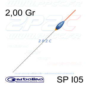 GARBOLINO - FLOTTEUR COMPÉTITION CARPE SP I05 - 2,00 Gr - 001