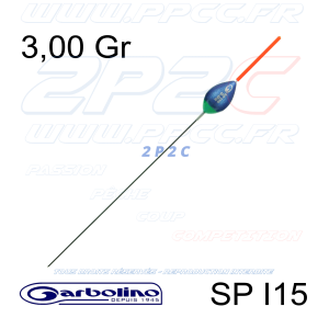 GARBOLINO - FLOTTEUR COMPÉTITION CARPE SP I15 - 3,00 Gr - 001