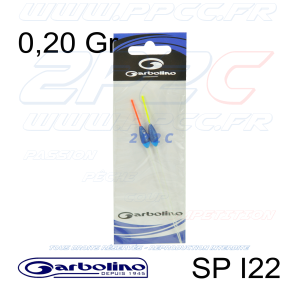 GARBOLINO - PACK 2 FLOTTEURS COMPÉTITION CARPE SP I22 - 0,20 Gr - 001