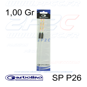 GARBOLINO - PACK 2 FLOTTEURS COMPÉTITION CARPE SP P26 - 1,00 Gr - 001