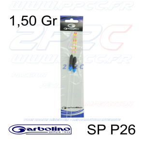 GARBOLINO - PACK 2 FLOTTEURS COMPÉTITION CARPE SP P26 - 1,50 Gr - 001