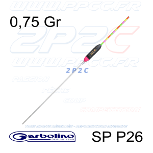 GARBOLINO - FLOTTEUR COMPÉTITION CARPE SP P26 - 0,75 Gr - 001