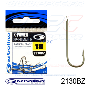 GARBOLINO - HAMEÇONS 2130BZ - X-POWER SPEED MATCH - NON MONTÉS - N°18