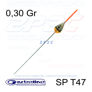 GARBOLINO - FLOTTEUR CARPE COMPÉTITION SP T47 - TITANE - 0,30 Gr - 001