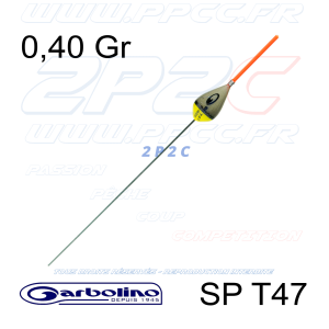 GARBOLINO - FLOTTEUR CARPE COMPÉTITION SP T47 - TITANE - 0,40 Gr - 001