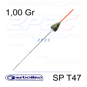 GARBOLINO - FLOTTEUR CARPE COMPÉTITION SP T47 - TITANE - 1,00 Gr - 001