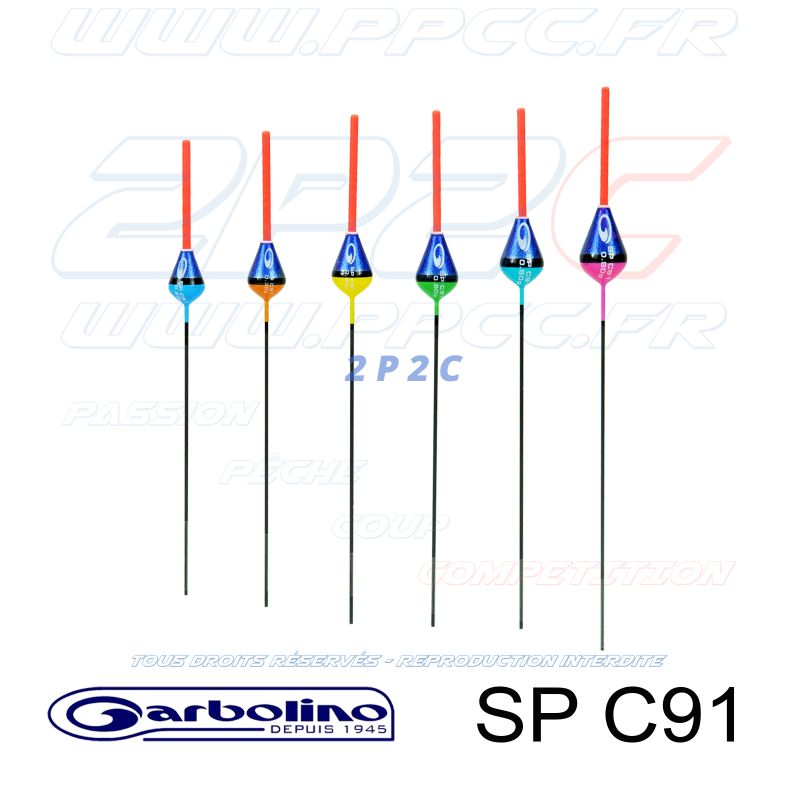 GARBOLINO - FLOTTEUR CARPE COMPÉTITION SP C91 - INTER 2,2MM - GAMME - 001