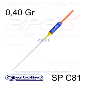 GARBOLINO - FLOTTEUR CARPE COMPÉTITION SP C81 - INTER 3,0MM - 0,40 Gr - 001