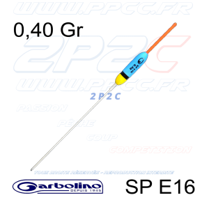 GARBOLINO - FLOTTEUR COMPÉTITION CARPE SP E16 - 0,40 GR - 001