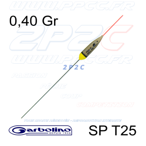 GARBOLINO - FLOTTEUR COMPÉTITION SP T25 - TITANE - 0,40 Gr - 001