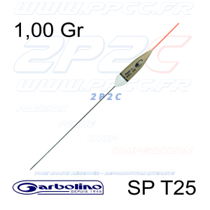 GARBOLINO - FLOTTEUR COMPÉTITION SP T25 - TITANE - 1,00 Gr - 001