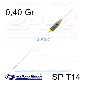 GARBOLINO - FLOTTEUR COMPÉTITION SP T14 - TITANE - 0,40 Gr - 001