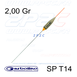 GARBOLINO - FLOTTEUR COMPÉTITION SP T14 - TITANE - 2,00 Gr - 001