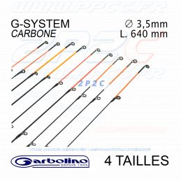 GARBOLINO - SCION PLEIN CARBONE - GAMME G-SYTEM (3,5 MM) L 640mm - GAMME - 001