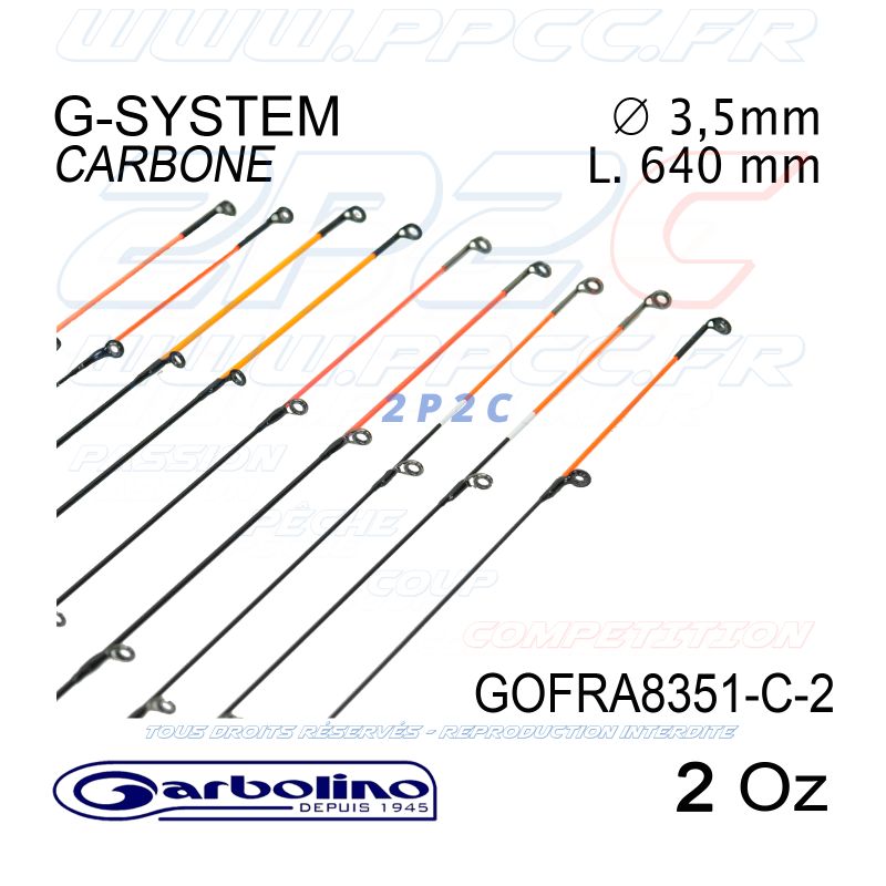 GARBOLINO - SCION PLEIN CARBONE - GAMME G-SYTEM (3,5 MM)