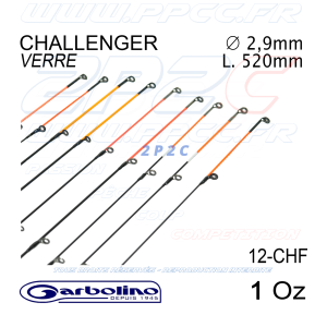 GARBOLINO - SCION PLEIN VERRE - GAMME CHALLENGER (2,9 MM) L 520mm - 1 Oz - Réf sur le scion : 12-CHF - G - 001