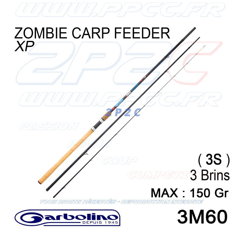 GARBOLINO - ZOMBIE CARP FEEDER 3M60 - XP - 150 Gr - 3S