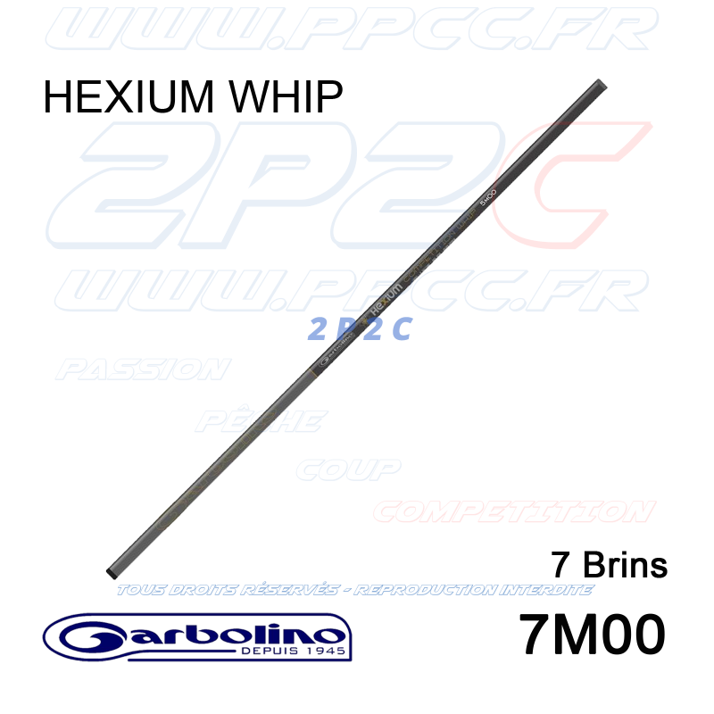 GARBOLINO - HEXIUM WHIP 7M00 - 7 - CANNE AU COUP TELESCOPIQUE COMPETITION HAUT DE GAMME GARBOLINO - HEXIUM WHIP 7M00 - 7 - CANNE AU COUP TELESCOPIQUE COMPETITION HAUT DE GAMME
