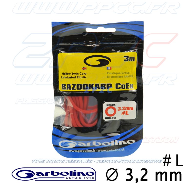 GARBOLINO - ELASTIQUE CREUX BAZOOCARP COEX - 3m00