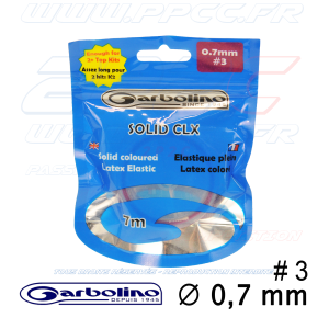 GARBOLINO - ELASTIQUE PLEIN LATEX COLORE - 7m00 - SOLID CLX - 0,7 mm - G - 001
