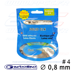 GARBOLINO - ELASTIQUE PLEIN LATEX COLORE - 7m00 - SOLID CLX - 0,8 mm - G - 001