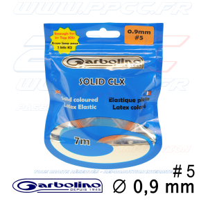 GARBOLINO - ELASTIQUE PLEIN LATEX COLORE - 7m00 - SOLID CLX - 0,9 mm - G - 001
