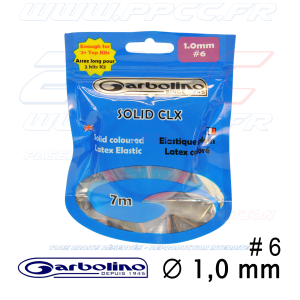 GARBOLINO - ELASTIQUE PLEIN LATEX COLORE - 7m00 - SOLID CLX - 1,0 mm - G - 001
