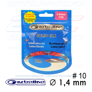 GARBOLINO - ELASTIQUE PLEIN LATEX COLORE - 7m00 - SOLID CLX - 1,4 mm - G - 001