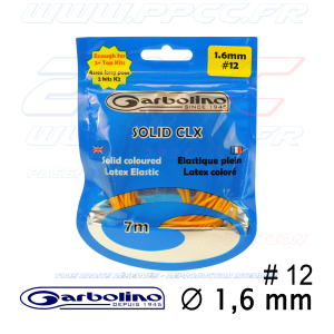 GARBOLINO - ELASTIQUE PLEIN LATEX COLORE - 7m00 - SOLID CLX - 1,6 mm - G - 001