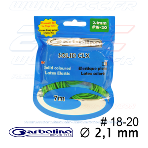 GARBOLINO - ELASTIQUE PLEIN LATEX COLORE - 7m00 - SOLID CLX - 2,1 mm - G - 001